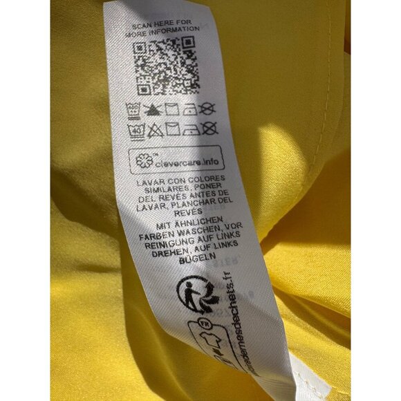 New ASOS Design Women's Size US 2 Yellow Ruffled Maxi Dress With Layered Skirt - Picture 10 of 11